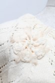 画像3: axes femme POETIQUE / 花モチーフ付きニット  キナリ S-25-12-17-016-AX-TO-HR-ZS (3)