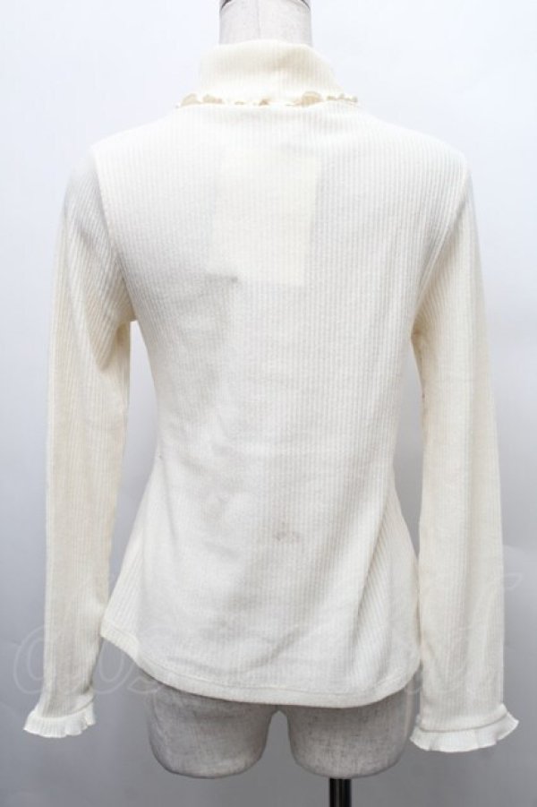 画像2: axes femme / パール付きハイネックニット  オフ S-25-12-17-018-AX-TO-HR-ZS (2)