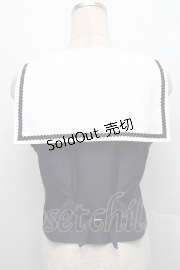 画像2: axes femme POETIQUE / セーラーベスト  紺 S-25-12-17-023-AX-TO-AS-ZS (2)