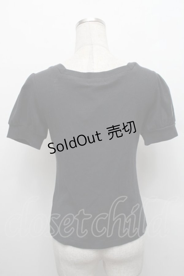 画像2: Emily Temple cute / ベリープリントカットソー  黒 S-25-12-17-024-ET-TO-AS-ZS (2)