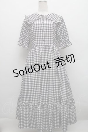 画像: m petit by misako / TT*Mギンガムチェック半袖ワンピース M 黒×白 S-25-12-18-037-LO-OP-HR-ZS