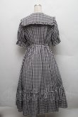 画像2: m petit by misako / TT*Mギンガムチェック半袖ワンピース M 黒×白 S-25-12-18-037-LO-OP-HR-ZS (2)
