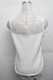 画像2: axes femme / 繊細レースタンク  アイボリー S-25-12-18-004-AX-TO-HR-ZS (2)