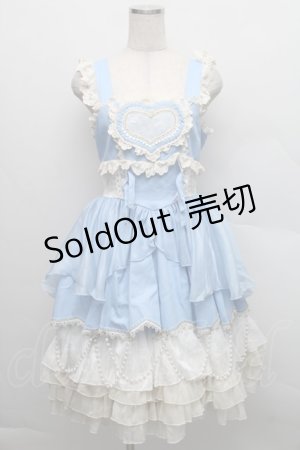 画像: 中国ロリータ / ハートデザインワンピース  サックス S-25-12-18-047-LO-OP-AS-ZS