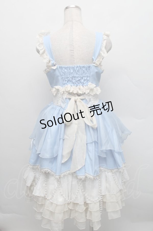 画像2: 中国ロリータ / ハートデザインワンピース  サックス S-25-12-18-047-LO-OP-AS-ZS (2)