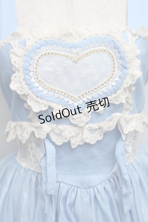 画像3: 中国ロリータ / ハートデザインワンピース  サックス S-25-12-18-047-LO-OP-AS-ZS (3)