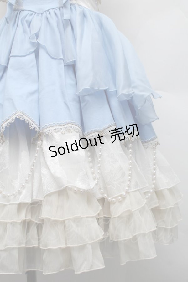 画像4: 中国ロリータ / ハートデザインワンピース  サックス S-25-12-18-047-LO-OP-AS-ZS (4)