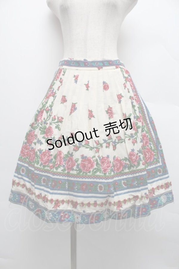 画像1: Jane Marple / バンダナ柄スカート  オフ S-25-12-18-051-JM-SK-AS-ZS (1)