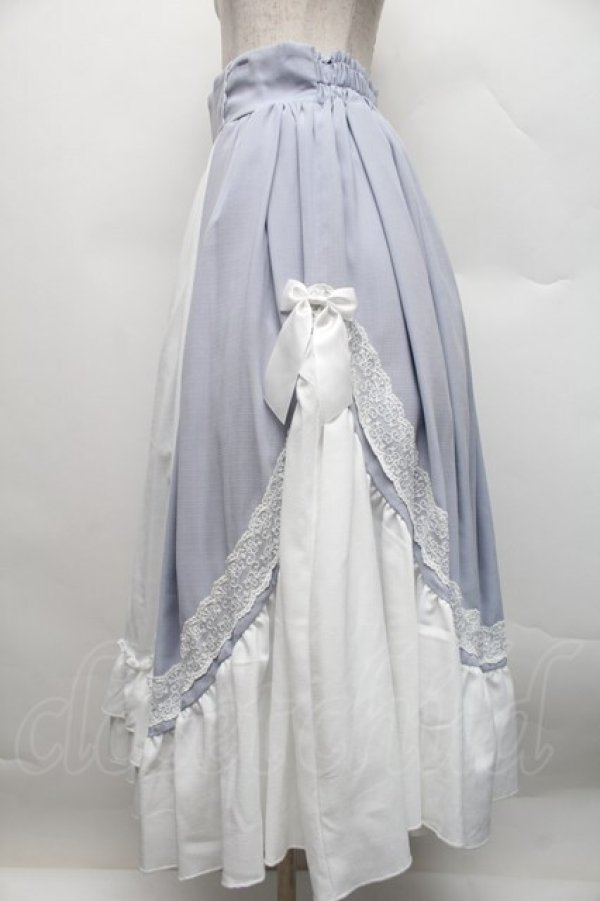 画像3: axes femme kawaii / マリアンヌスカート  サックス S-25-12-18-052-AX-SK-AS-ZS (3)