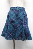画像1: Jane Marple / チェックスカート  ブルー S-25-12-18-054-JM-SK-AS-ZS (1)