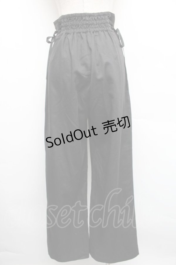 画像2: axes femme POETIQUE / レースアップデザインパンツ  黒 S-25-12-18-059-AX-PA-AS-ZS (2)