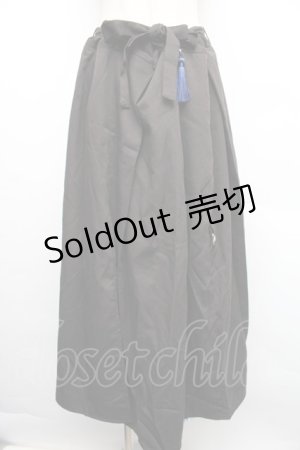 画像: IRO+IRO / 蝶舞う月下の彼岸花 袴風パンツ  黒 S-25-12-18-060-LO-PA-AS-ZS