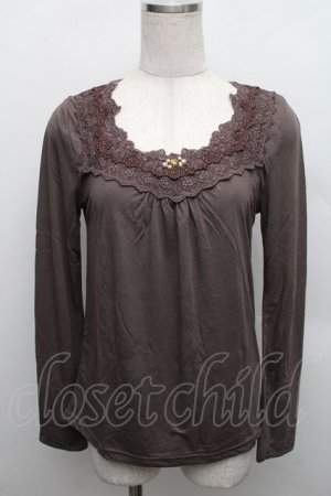 画像: axes femme / 袖口2WAYインナーPO  モカ S-25-12-18-016-AX-TO-HR-ZS