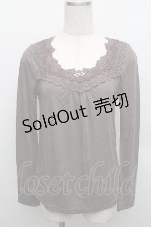 画像: axes femme / 袖口2WAYインナーPO  モカ S-25-12-18-016-AX-TO-HR-ZS