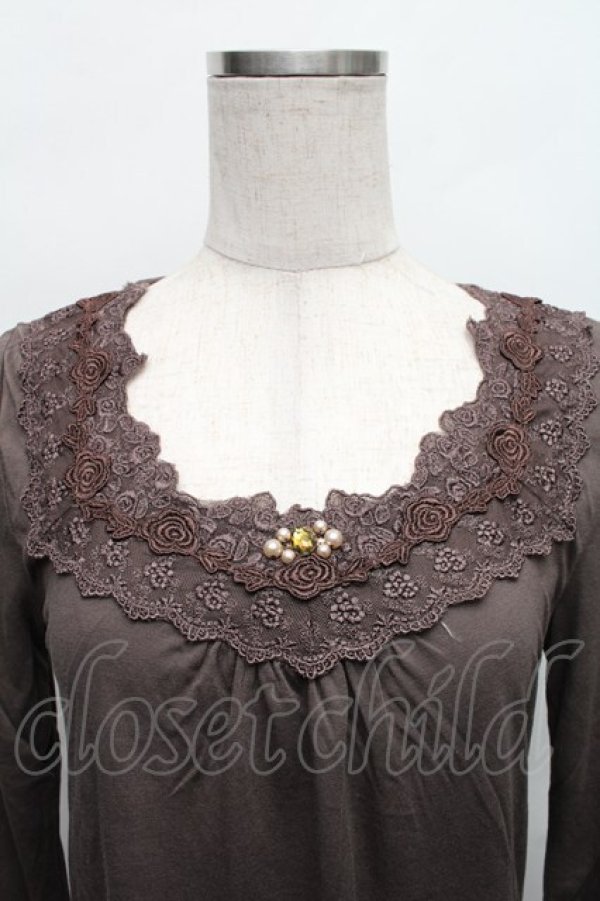 画像3: axes femme / 袖口2WAYインナーPO  モカ S-25-12-18-016-AX-TO-HR-ZS (3)