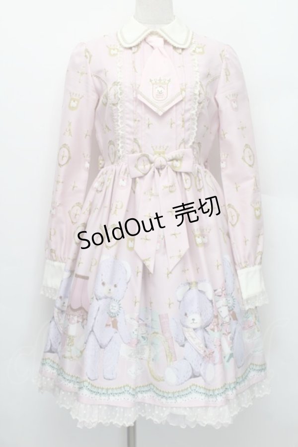 画像1: Angelic Pretty / Charlotte's Bearワンピース  ピンク S-25-12-20-020-AP-OP-AS-ZS (1)