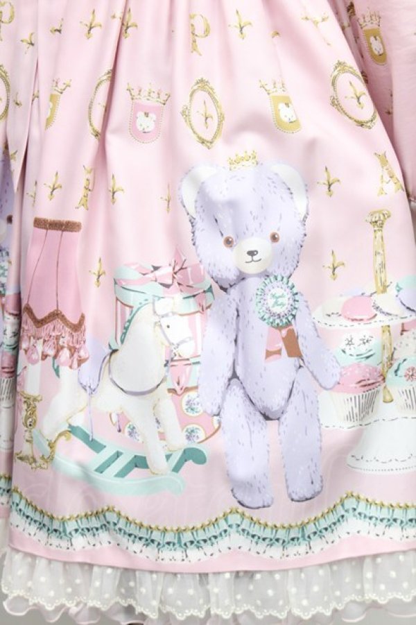 画像5: Angelic Pretty / Charlotte's Bearワンピース  ピンク S-25-12-20-020-AP-OP-AS-ZS (5)
