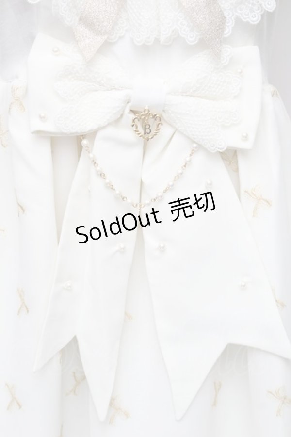 画像5: BABY,THE STARS SHINE BRIGHT / Fluffy Dream Ribbonジャンパースカート  生成り S-25-12-20-021-BA-OP-SA-ZS (5)