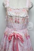 画像4: BABY,THE STARS SHINE BRIGHT / はなもも Shangri-La柄リボンジャンパースカート  ピンク S-25-12-20-023-BA-OP-ET-ZS (4)