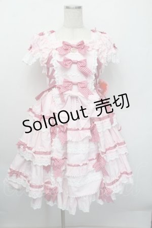 画像: BABY,THE STARS SHINE BRIGHT / Flancesca Ribbonジャンパースカート  ピンク S-25-12-20-024-BA-JA-HR-ZS