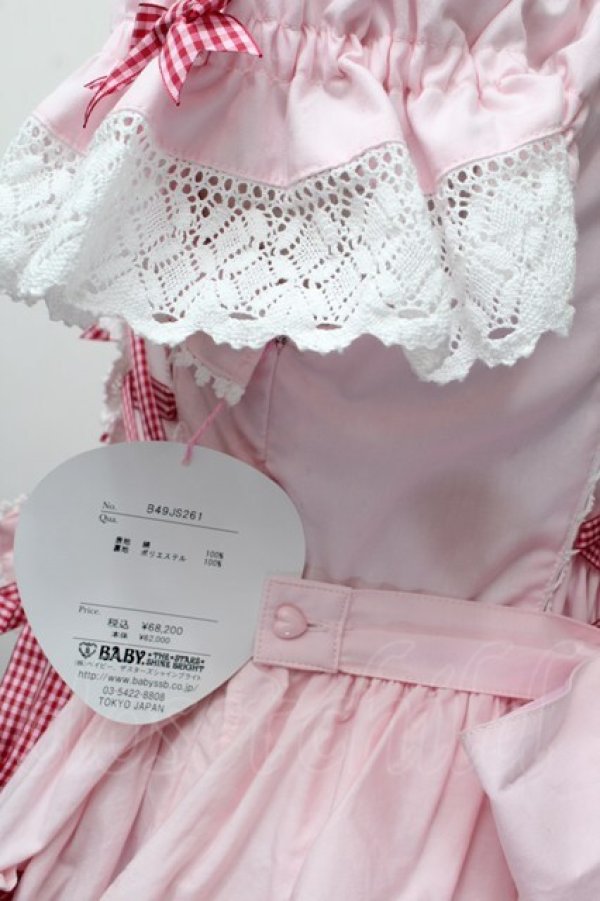 画像4: BABY,THE STARS SHINE BRIGHT / Flancesca Ribbonジャンパースカート  ピンク S-25-12-20-024-BA-JA-HR-ZS (4)