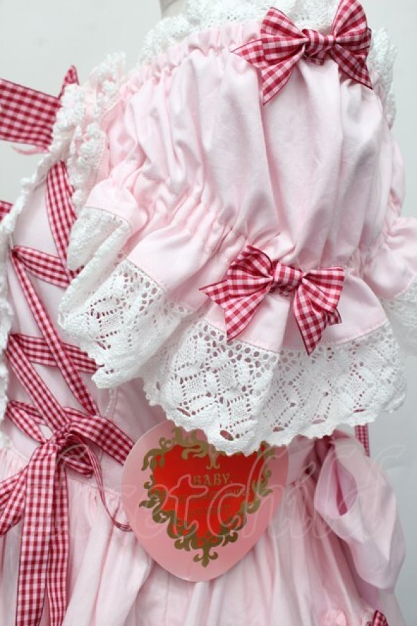 画像5: BABY,THE STARS SHINE BRIGHT / Flancesca Ribbonジャンパースカート  ピンク S-25-12-20-024-BA-JA-HR-ZS (5)