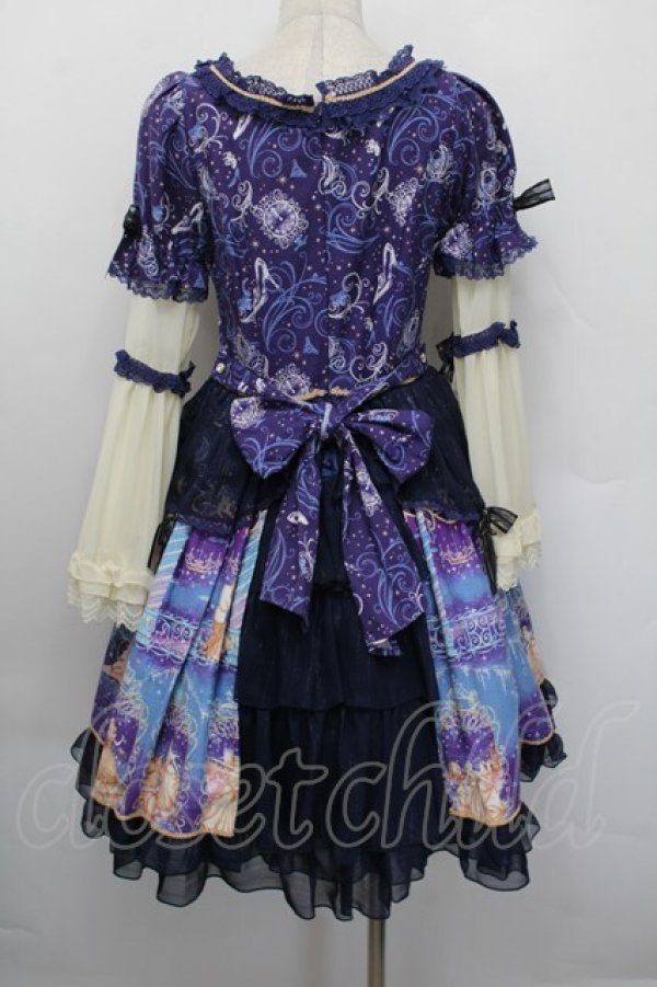 画像2: BABY,THE STARS SHINE BRIGHT / Cinderellaワンピース  紺 S-25-12-20-028-BA-OP-AS-ZS (2)