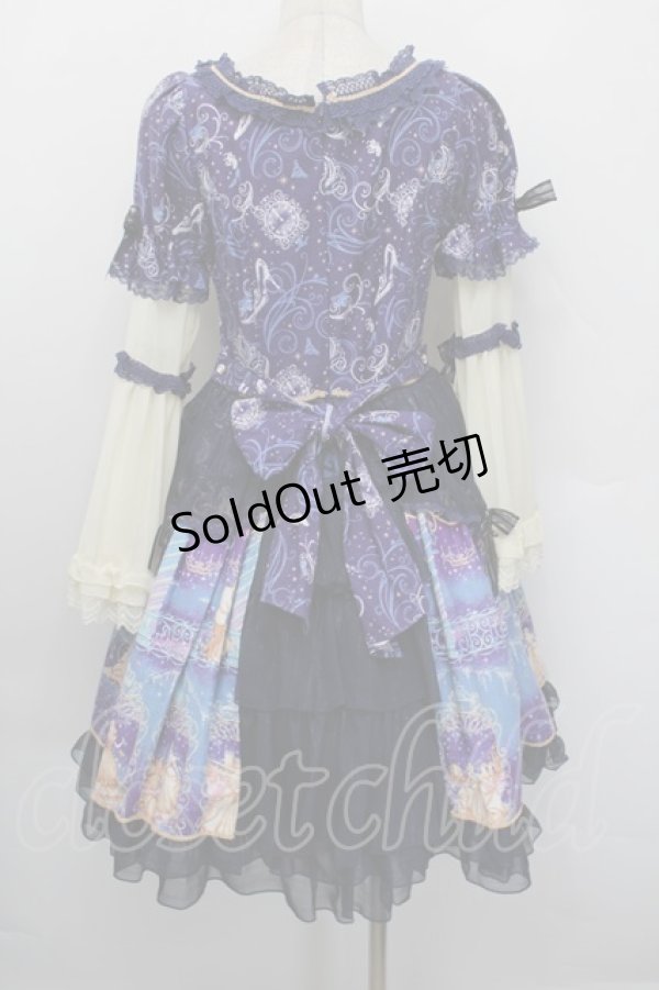 画像2: BABY,THE STARS SHINE BRIGHT / Cinderellaワンピース  紺 S-25-12-20-028-BA-OP-AS-ZS (2)