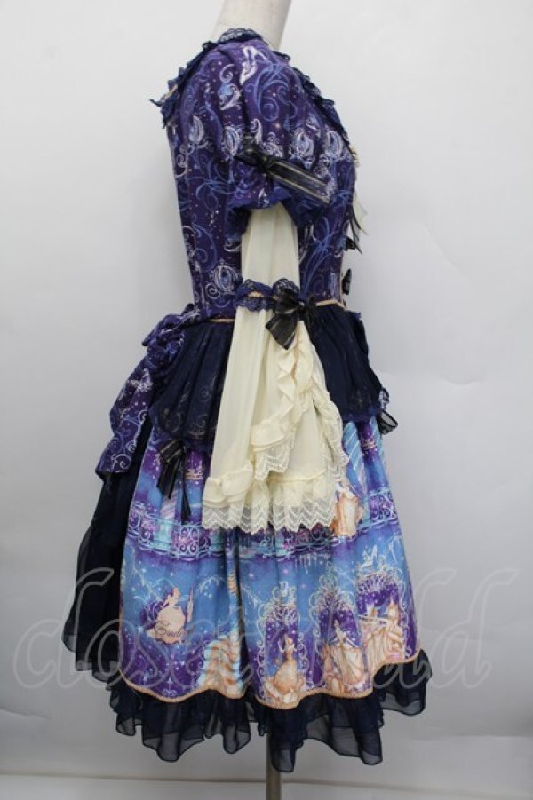 画像4: BABY,THE STARS SHINE BRIGHT / Cinderellaワンピース  紺 S-25-12-20-028-BA-OP-AS-ZS (4)