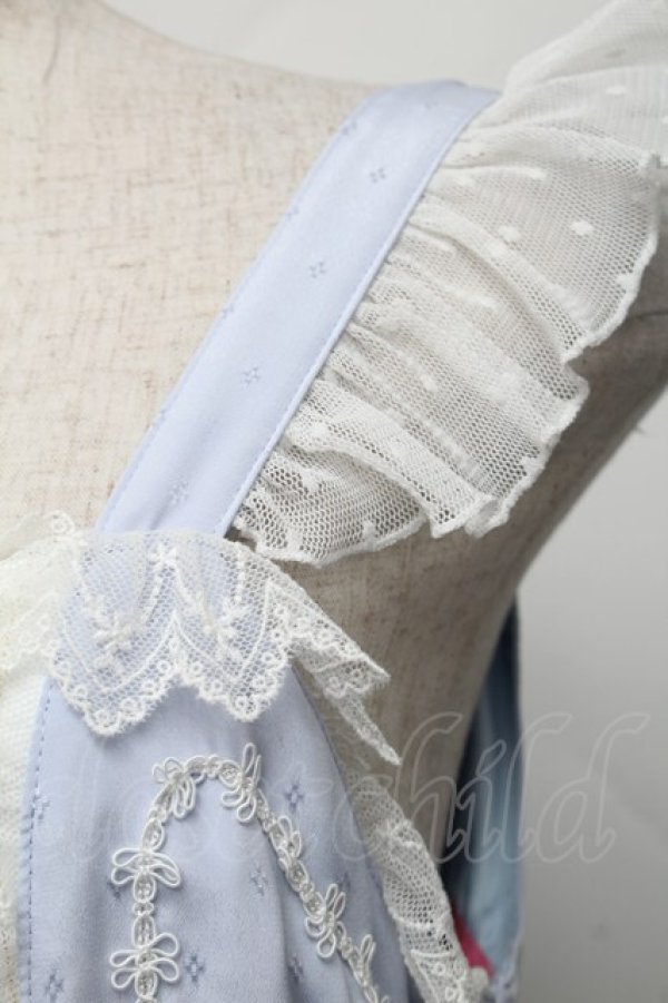 画像4: BABY,THE STARS SHINE BRIGHT / Garden Flowerジャンパースカート - サックス S-25-12-20-029-BA-OP-SZ-ZS (4)