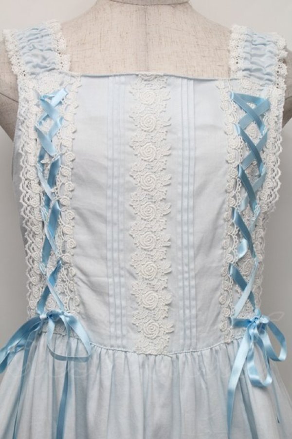 画像3: BABY,THE STARS SHINE BRIGHT / ミルフィーユジャンパースカート  サックス S-25-12-20-030-BA-OP-AS-ZS (3)