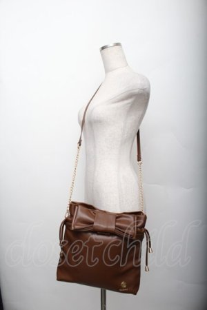 画像: m petit by misako / AMリボンキンチャクSLD  ブラウン S-25-12-20-1005-LO-BG-HR-ZS