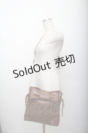 画像: m petit by misako / AMリボンキンチャクSLD  ブラウン S-25-12-20-1005-LO-BG-HR-ZS