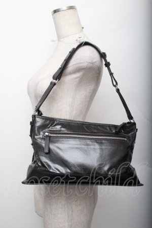 画像: Jean Paul GAULTIER / レザーショルダーバッグ  黒 S-25-12-20-1006-GO-BG-AS-ZS