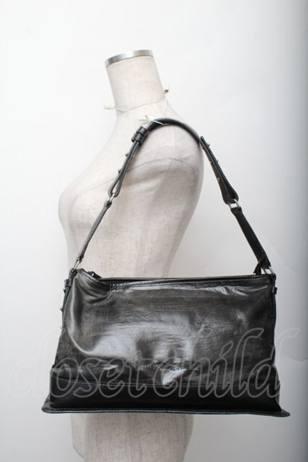 画像2: Jean Paul GAULTIER / レザーショルダーバッグ  黒 S-25-12-20-1006-GO-BG-AS-ZS (2)