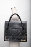画像1: Jean Paul GAULTIER / ロゴ型押しレザーバッグ  黒 S-25-12-20-1008-GO-BG-AS-ZS (1)