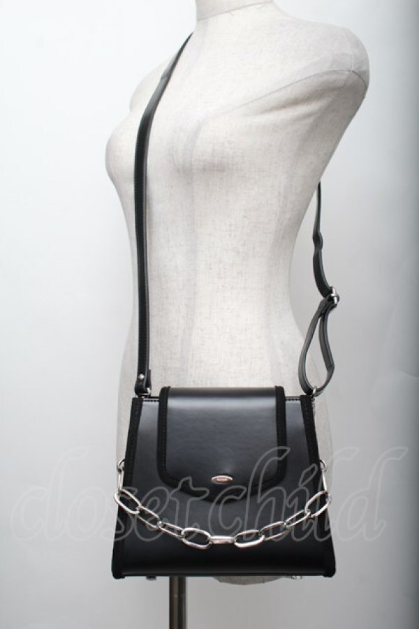 画像2: EATME / チェーンハンドルショルダーバッグ  黒 S-25-12-20-1009-LO-BG-HR-ZS (2)