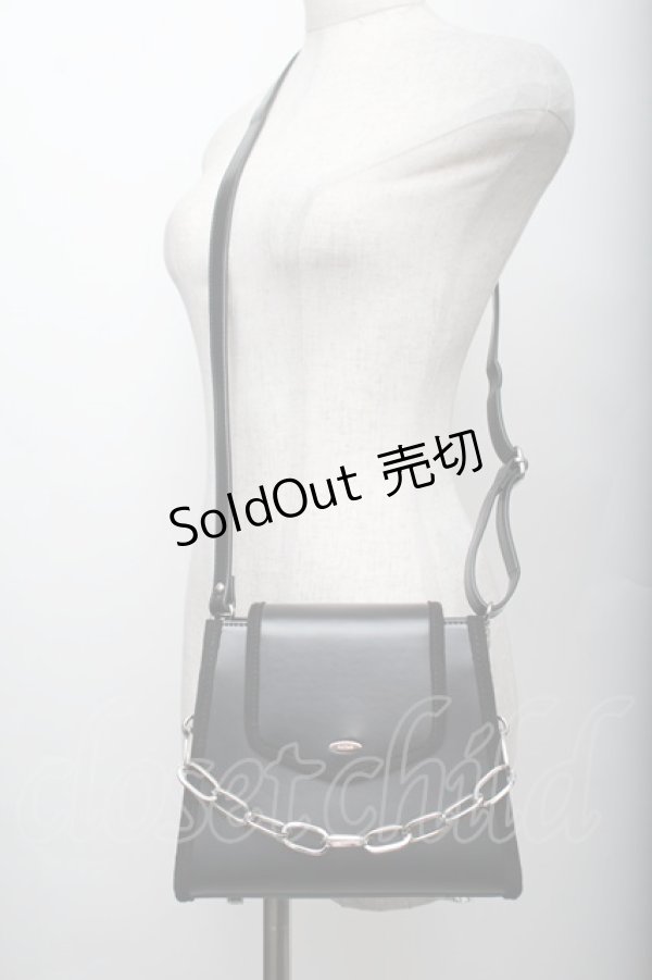 画像2: EATME / チェーンハンドルショルダーバッグ  黒 S-25-12-20-1009-LO-BG-HR-ZS (2)