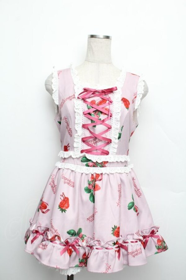 画像1: Ank Rouge / strawberry syndromeセットアップ  ピンク S-25-12-20-1012-CA-OP-AS-ZS (1)