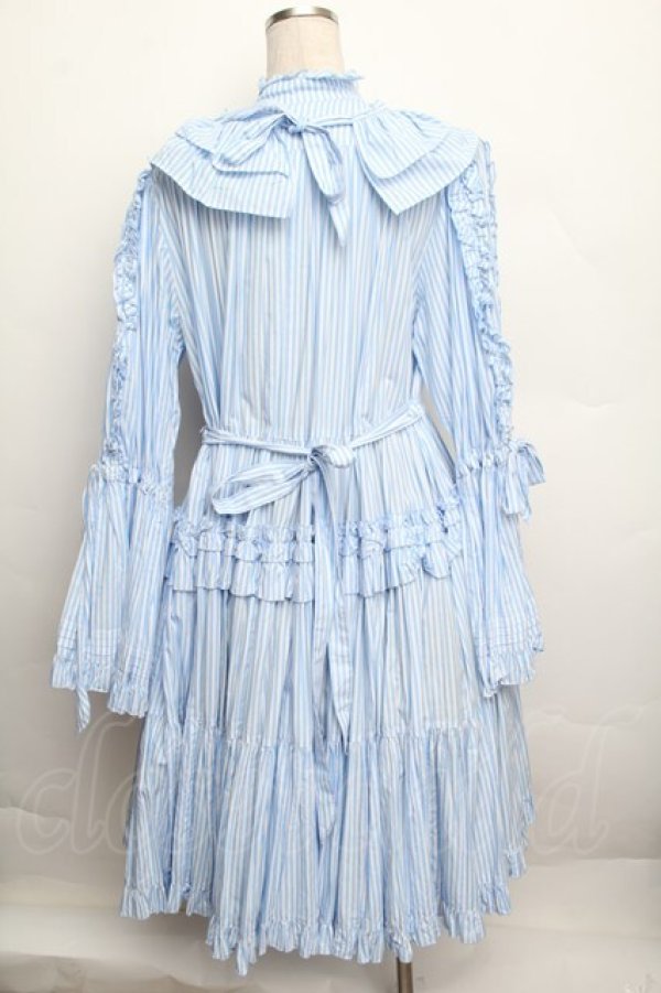 画像2: Physical Drop / スタンドカラープリンセスドレス  サックス S-25-12-20-1025-LO-OP-AS-ZS (2)