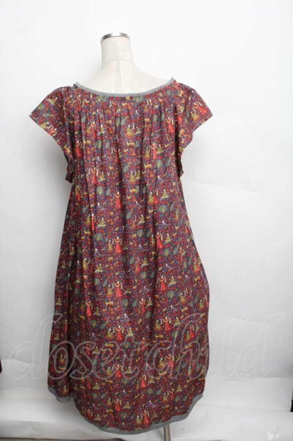 画像2: Jane Marple Dans Le Salon / Dancing Lady's ワンピース  赤 S-25-12-20-1031-JM-OP-HR-ZS (2)