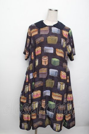 画像: Jane Marple Dans Le Salon / Vintage Biscuits Canワンピース  ネイビー S-25-12-20-1032-JM-OP-HR-ZS