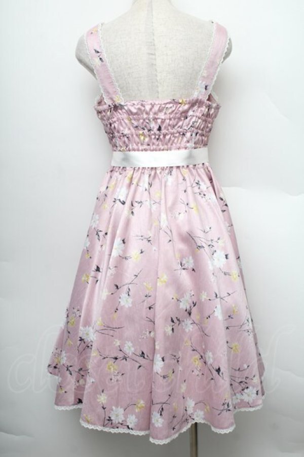 画像2: metamorphose / リボンサーキュラージャンパースカート（フラワー） 1 ピンク S-25-12-20-006-ME-OP-AS-ZS (2)