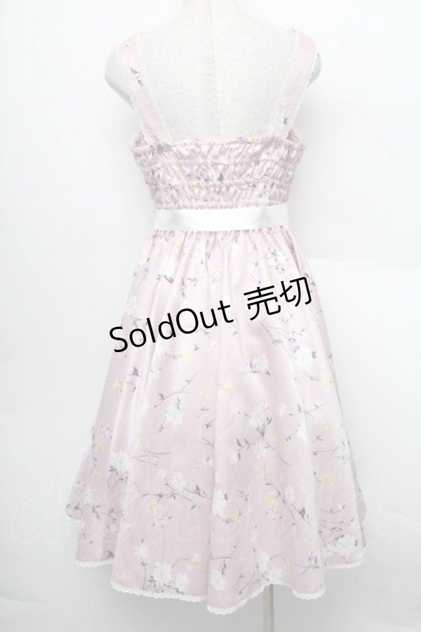 画像2: metamorphose / リボンサーキュラージャンパースカート（フラワー） 1 ピンク S-25-12-20-006-ME-OP-AS-ZS (2)