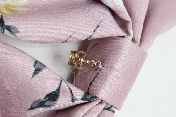 画像9: metamorphose / リボンサーキュラージャンパースカート（フラワー） 1 ピンク S-25-12-20-006-ME-OP-AS-ZS (9)