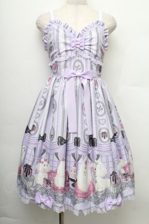 画像: Angelic Pretty / Princess Puppyジャンパースカート  ラベンダー S-25-12-20-013-AP-OP-HR-ZS
