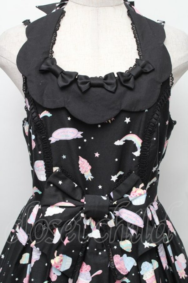 画像3: Angelic Pretty / MilkyPlanetジャンパースカートSet  黒 S-25-12-20-014-AP-OP-ET-ZS (3)