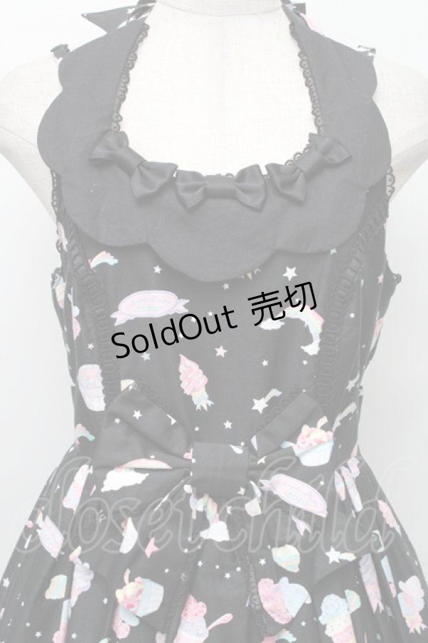 画像3: Angelic Pretty / MilkyPlanetジャンパースカートSet  黒 S-25-12-20-014-AP-OP-ET-ZS (3)