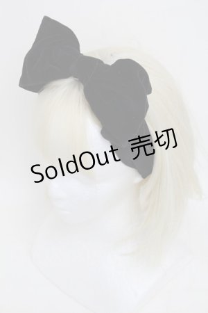 画像: Jane Marple / リボンヘアバンド  黒 S-25-12-21-007-JM-AC-AS-ZS