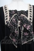 画像3: axes femme / 花柄リボンチュニック  黒 S-25-12-21-059-AX-TS-HR-ZS (3)